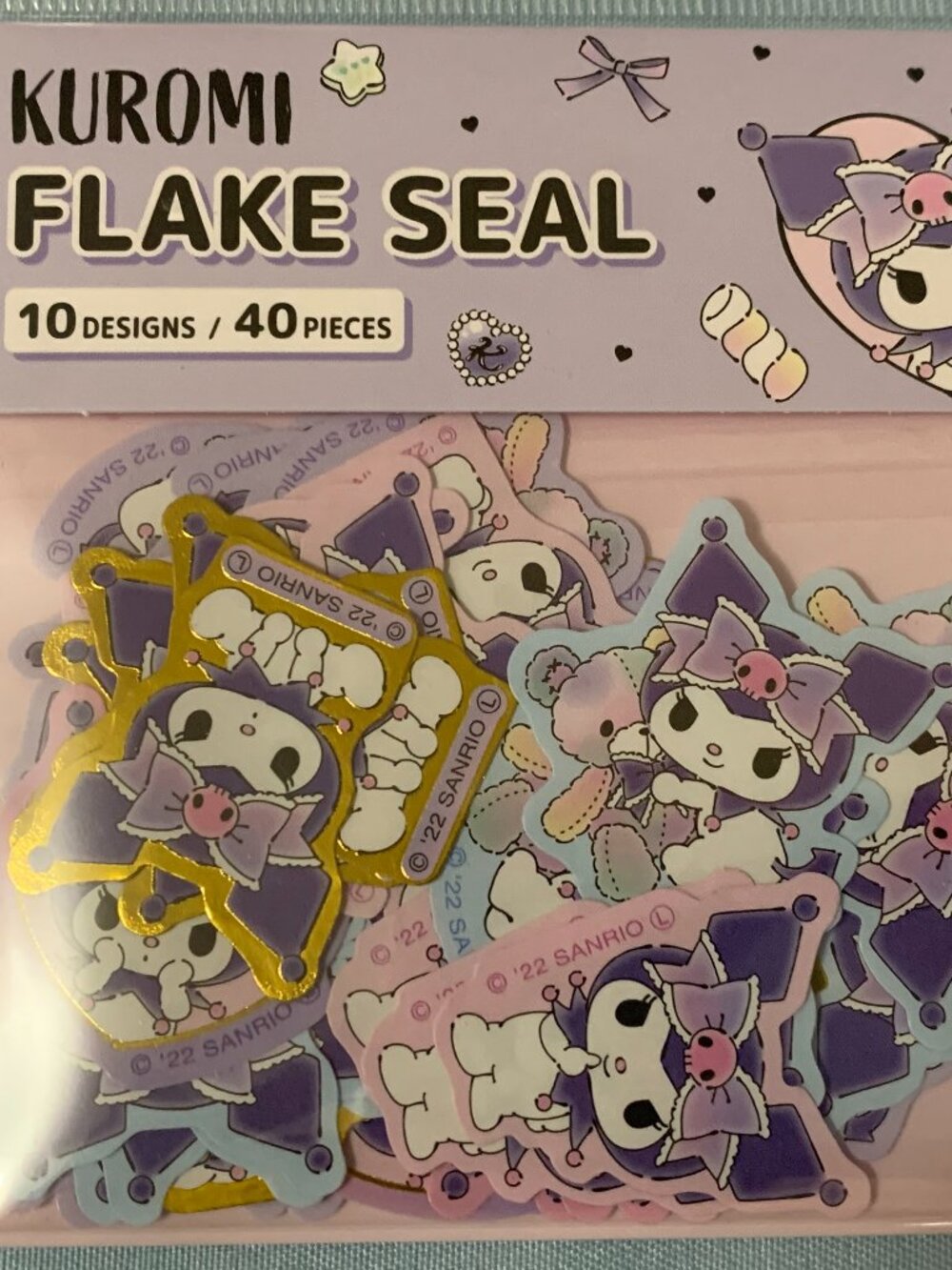 Sanrio Kuromi Flakes Seal Sticker Pack